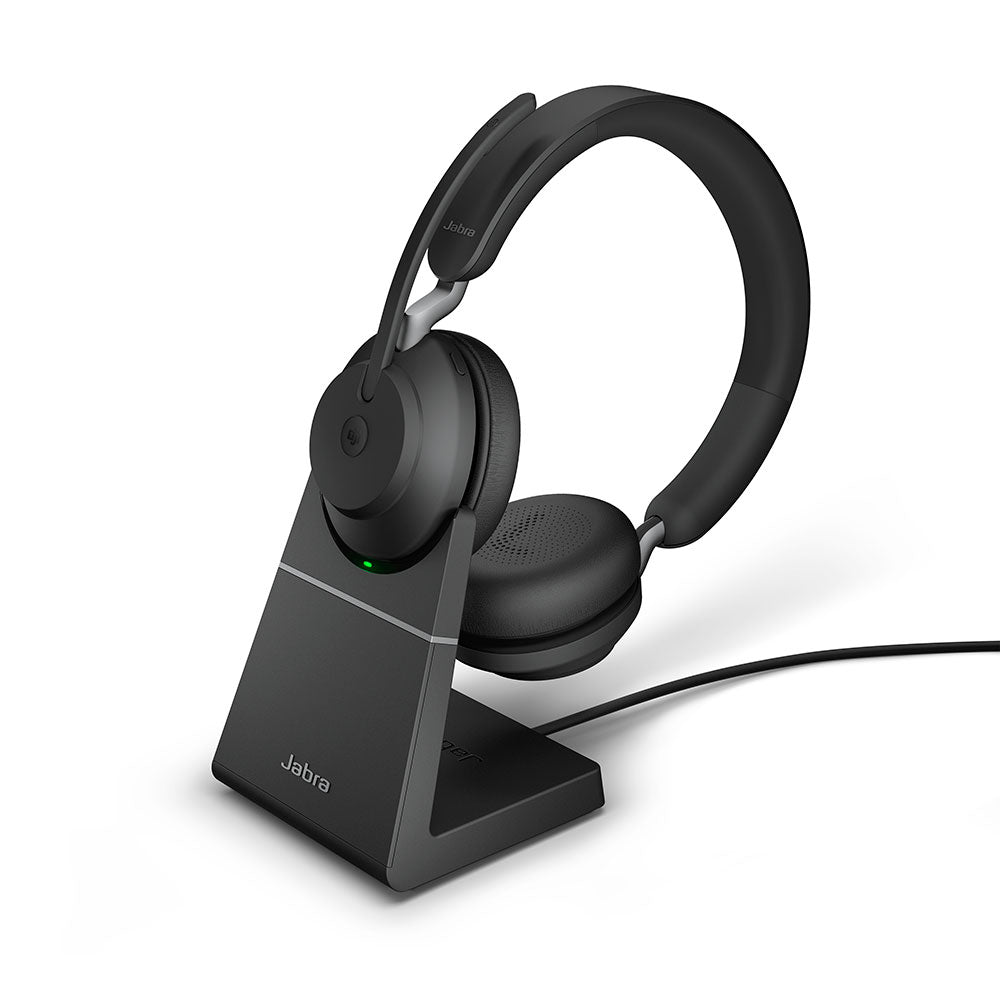 Jabra Evolve2 65 Link380a MS Stereo Casco- Inc base de carga, Reacondicionado