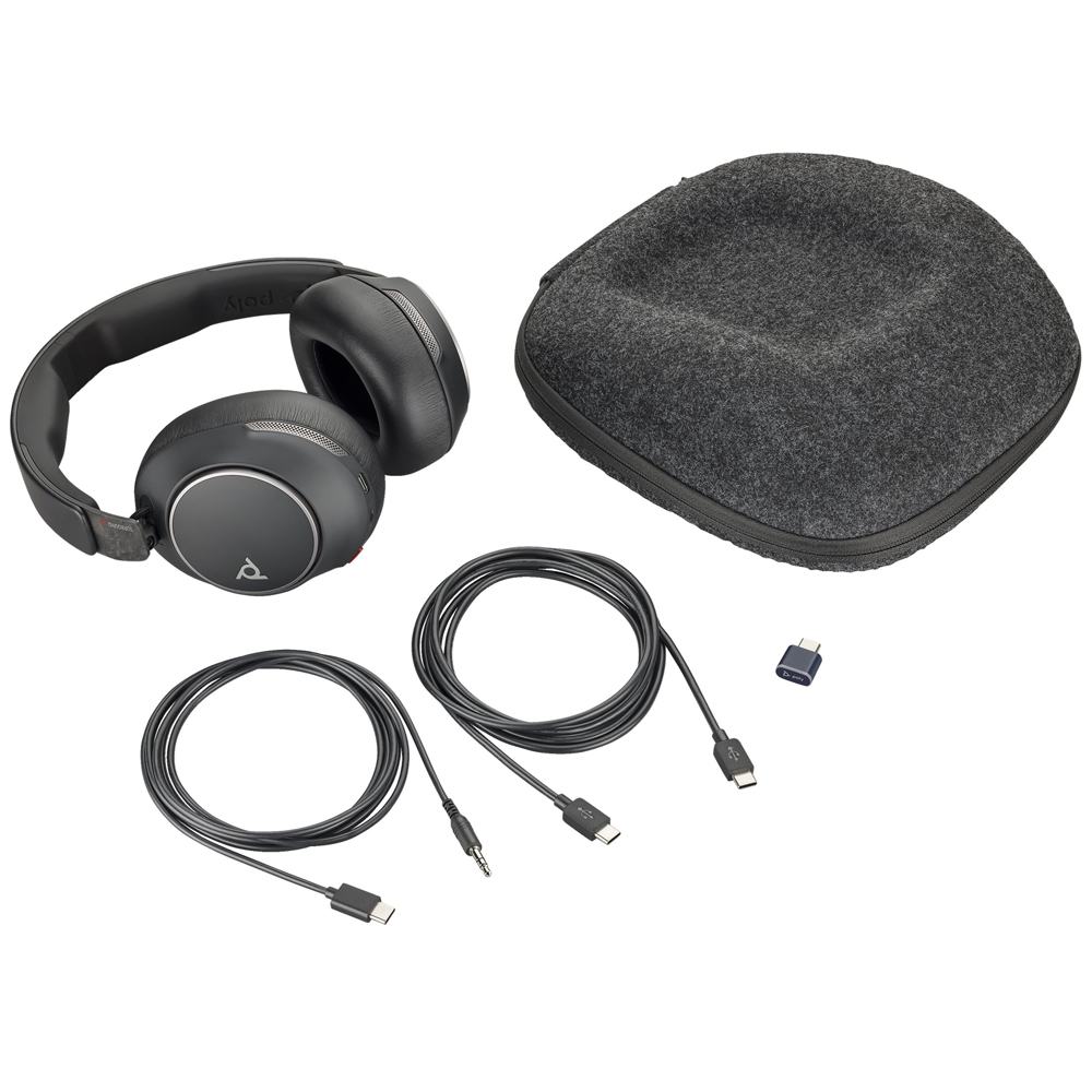 Auriculares Bluetooth certificados por Poly Voyager Surround 80 Teams