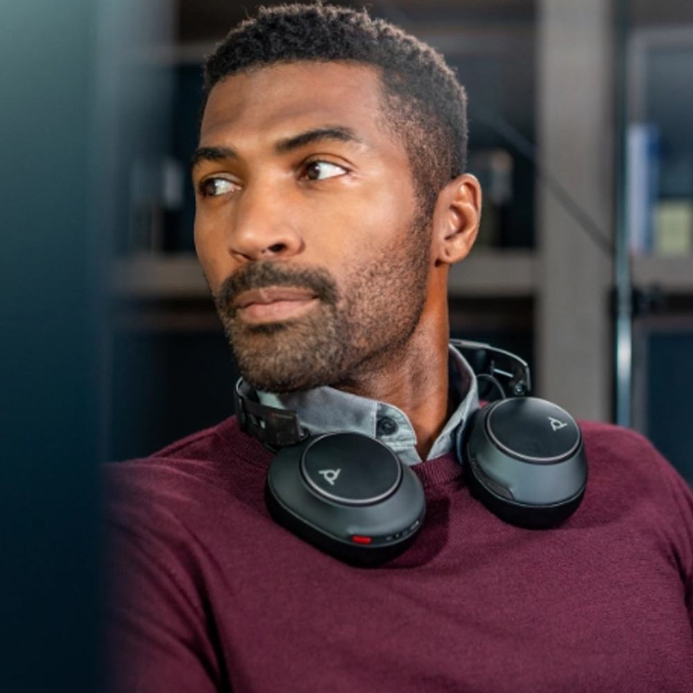 Auriculares Bluetooth certificados por Poly Voyager Surround 85 Teams