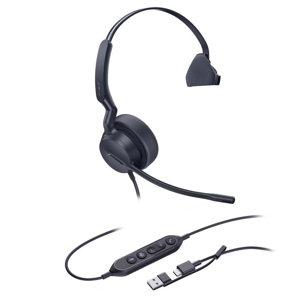 Auriculares USB-C/A Yealink UH44 Mono Teams